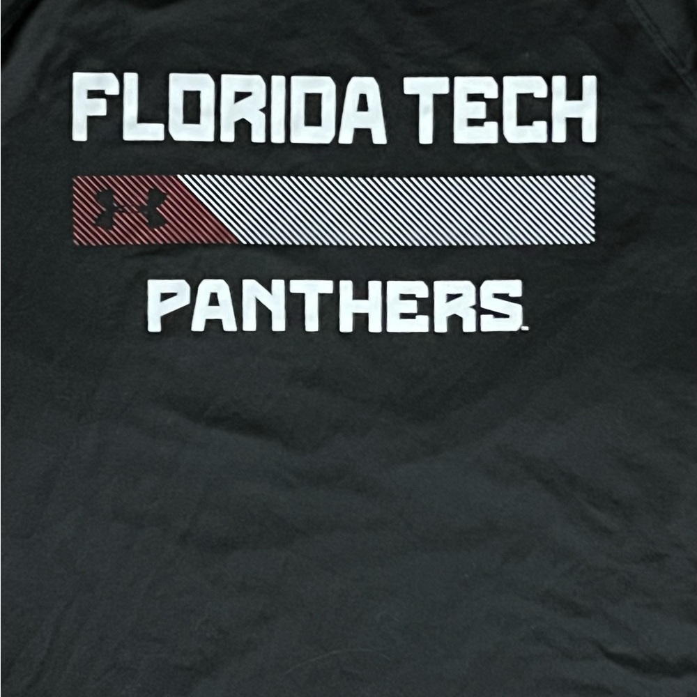 Under Armour Florida Tech Men Panthers Short Sleeve Heat Gear Black Shirt  XL